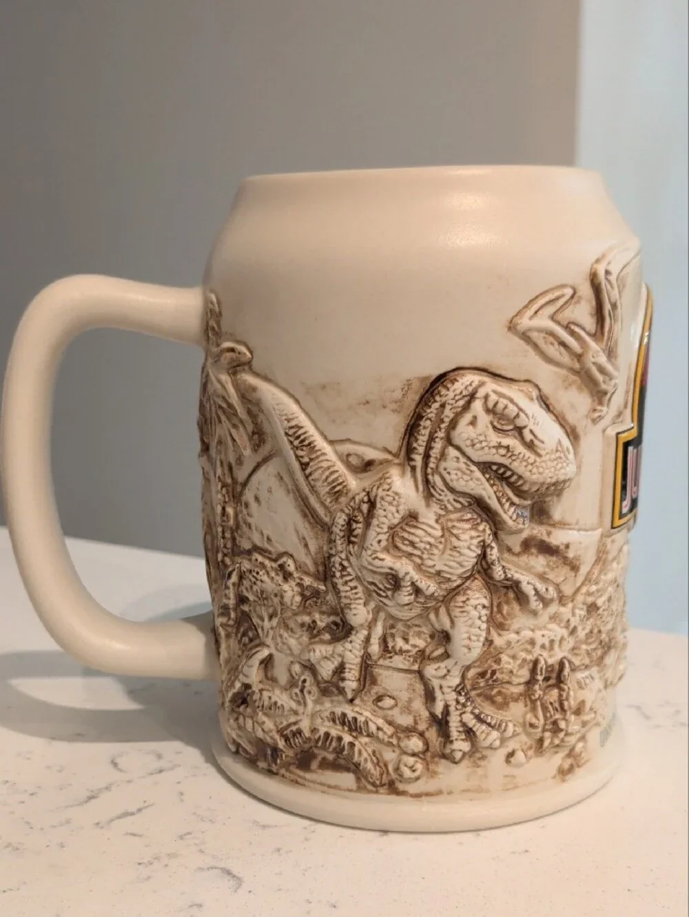 3D Jurassic Park Ceramic Mug